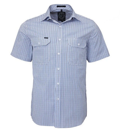 RITEMATE BLUE/NAVY/WHITE SS DP SHIRT