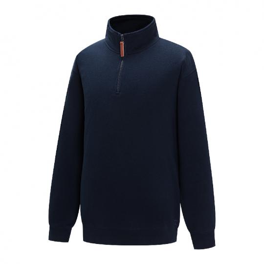 MENS CLASSIC ZIPPER C/F FLEECE PULLOVER