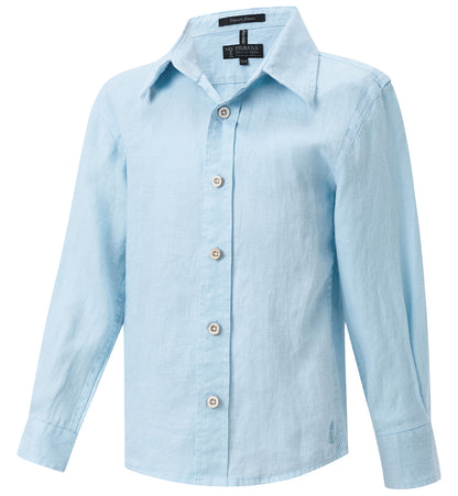 CHILDRENS LINEN LS SHIRT