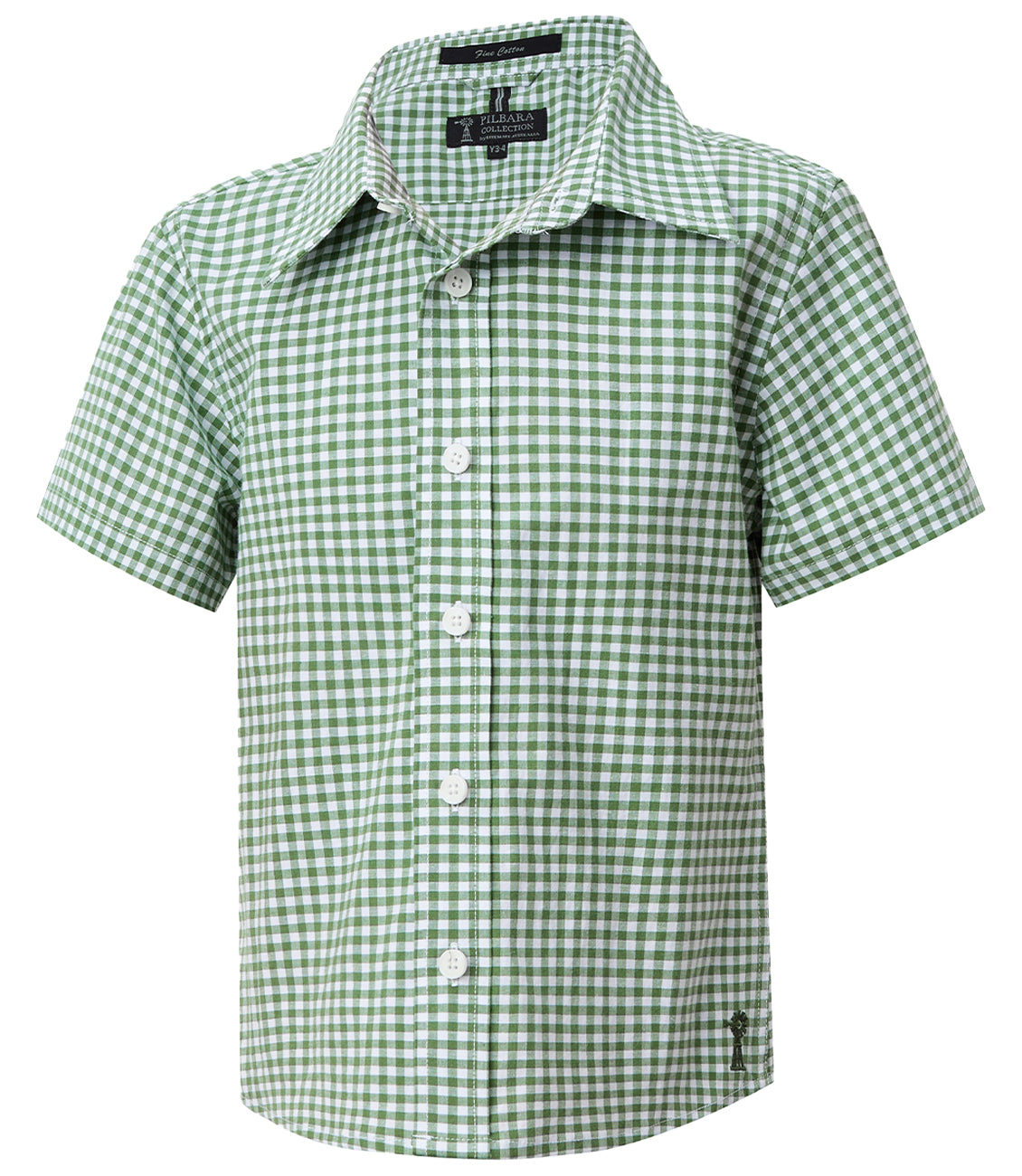 CHILDRENS SS GINGHAM SHIRT