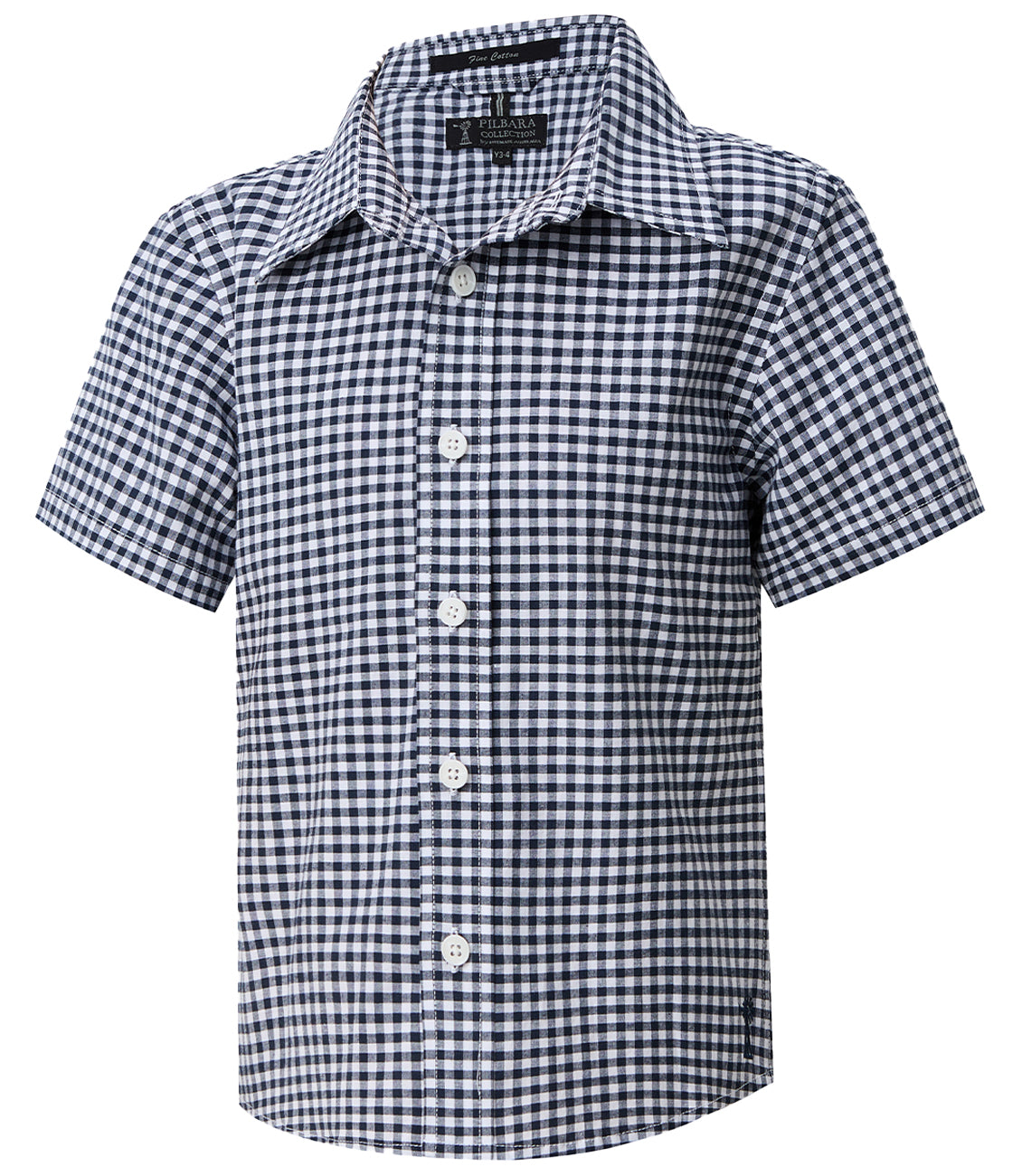 CHILDRENS SS GINGHAM SHIRT