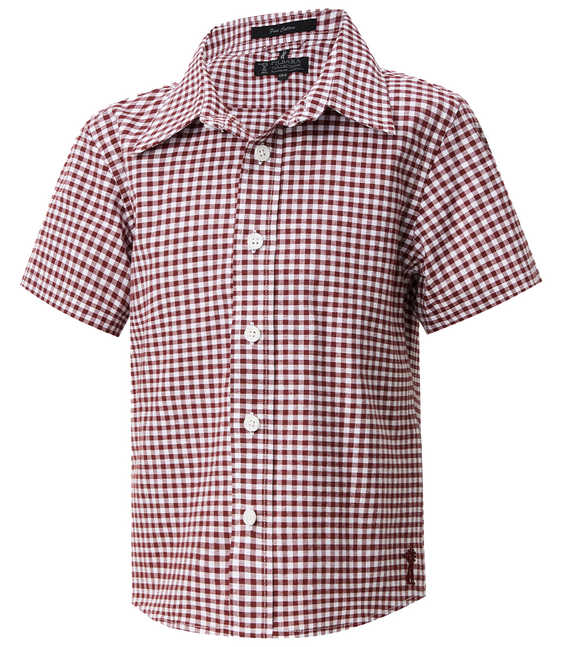 CHILDRENS SS GINGHAM SHIRT