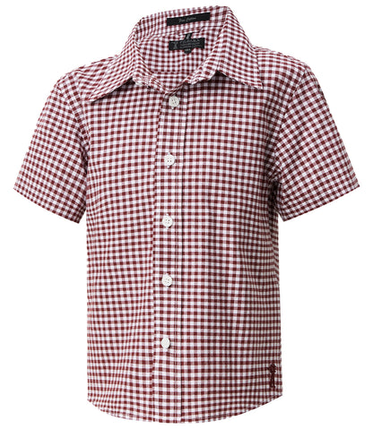 CHILDRENS SS GINGHAM SHIRT