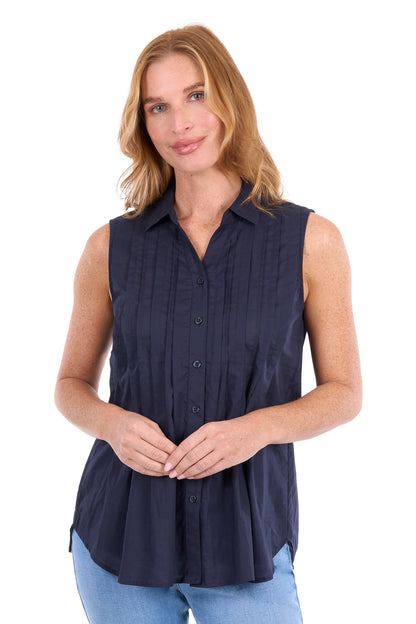 PEARL SLEEVELESS SHIRT