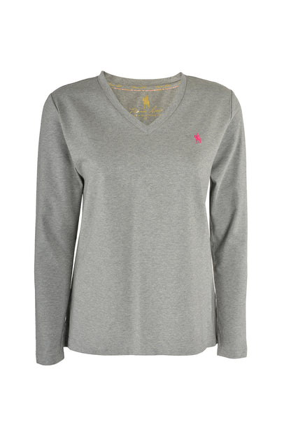 CLASSIC V NECK LS T-SHIRT