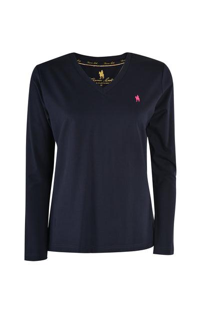 CLASSIC V NECK LS T-SHIRT