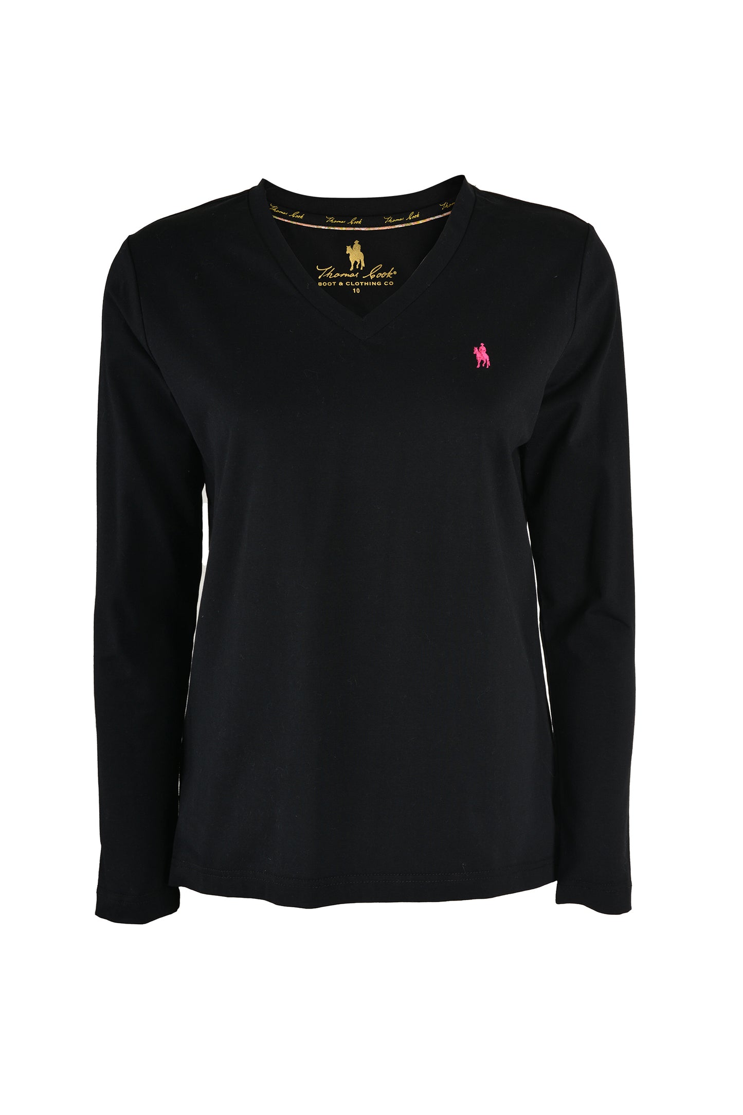 CLASSIC V NECK LS T-SHIRT