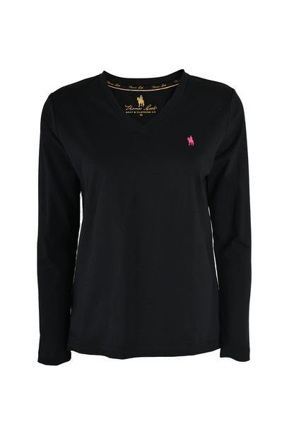 CLASSIC V NECK LS T-SHIRT