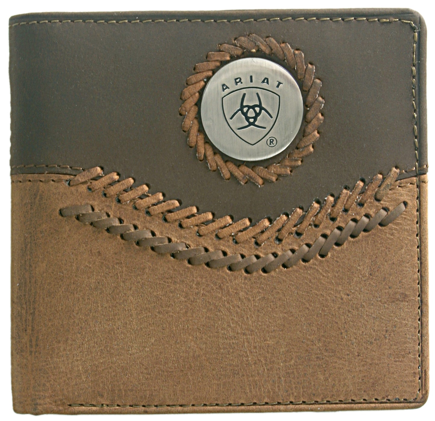 ARIAT BI-FOLD WALLET - TWO TONED ACCENTS