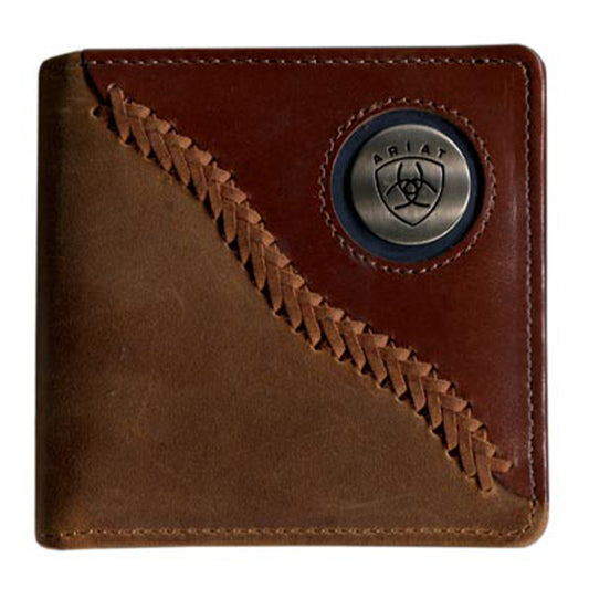 ARIAT BI-FOLD WALLET - TWO TONED STITCHED