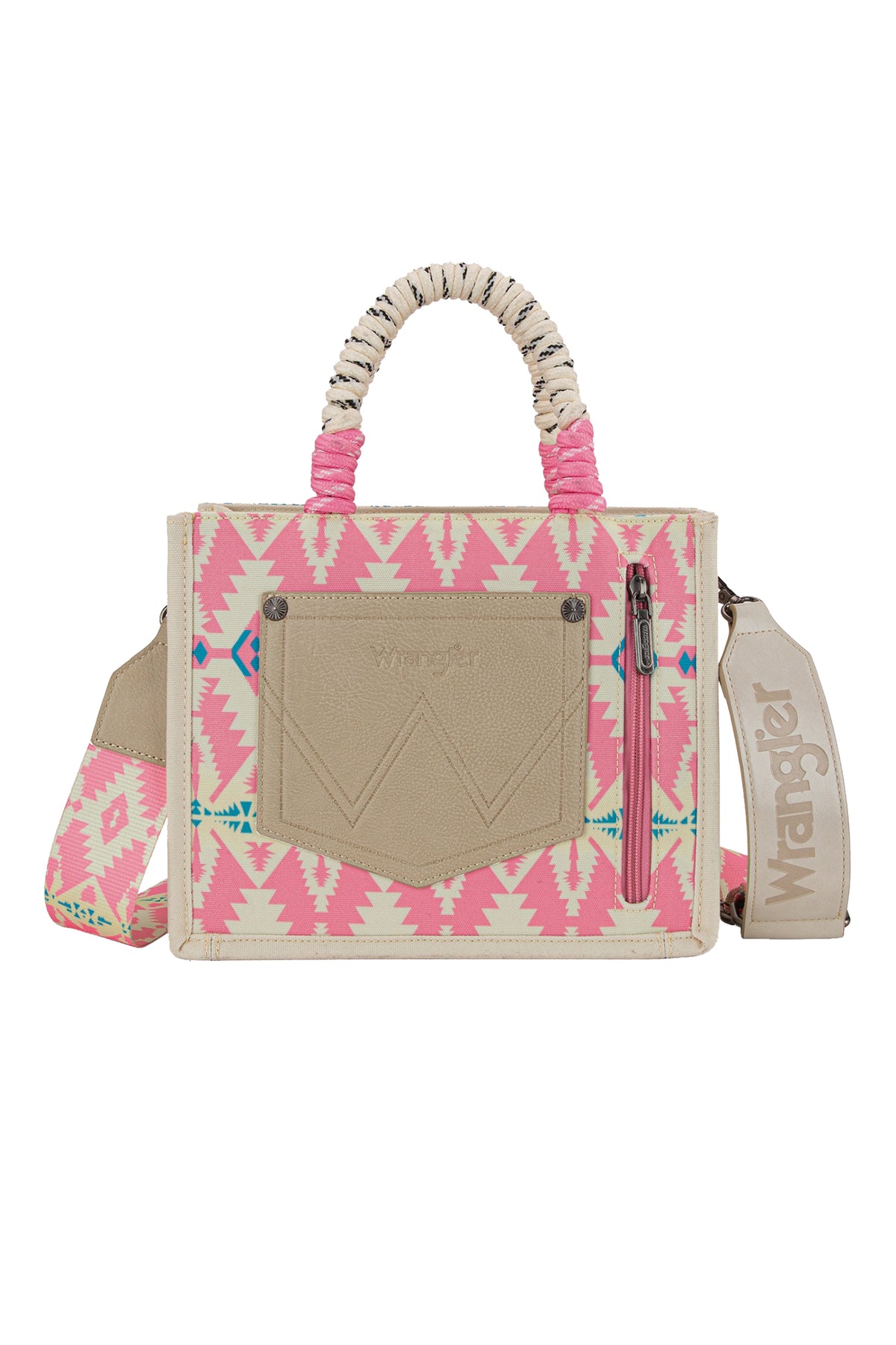 SOUTHWESTERN ROPE HANDLE BAG