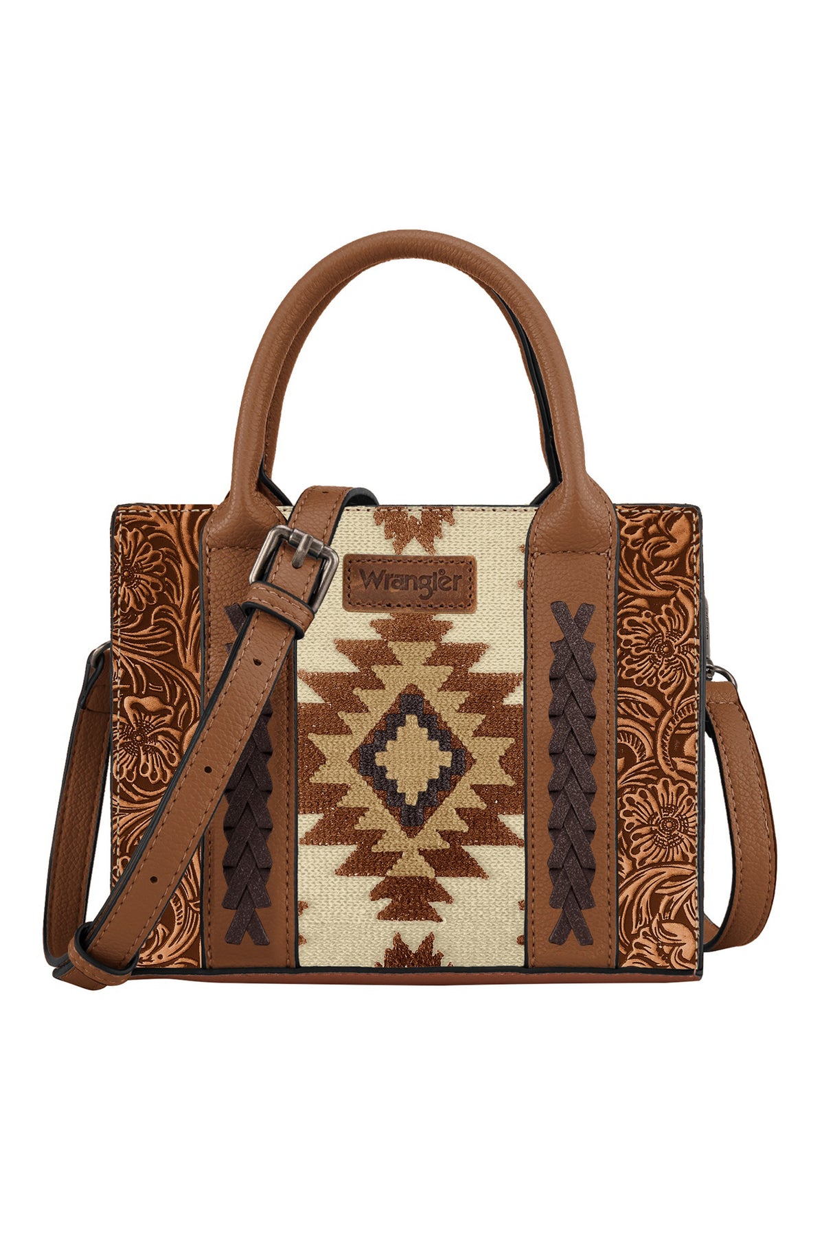 AZTEC TOOLED CROSSBODY BAG