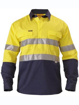 BISLEY 2 TONE CLOSED FRONT SHIRT W TAPE