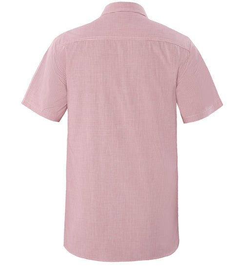 MENS CHECK DUAL POCKET S/S SHIRT