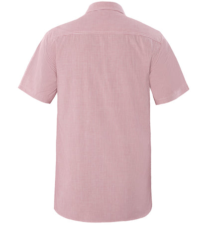 MENS CHECK DUAL POCKET S/S SHIRT