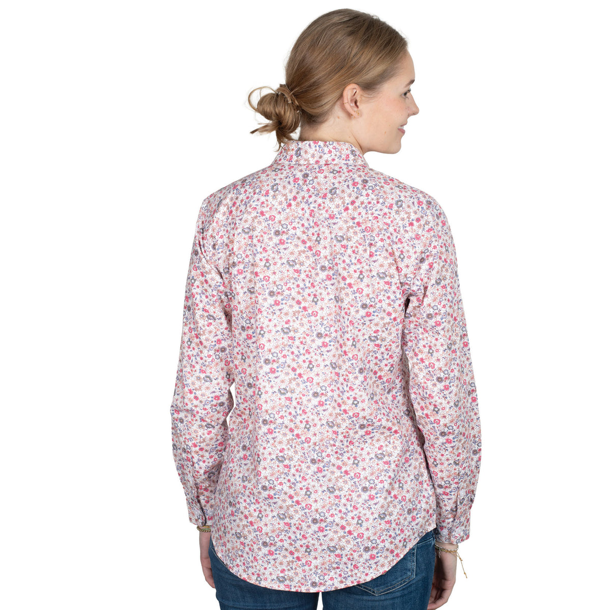 GEORGIE HALF BUTTON PRINT WORKSHIRT