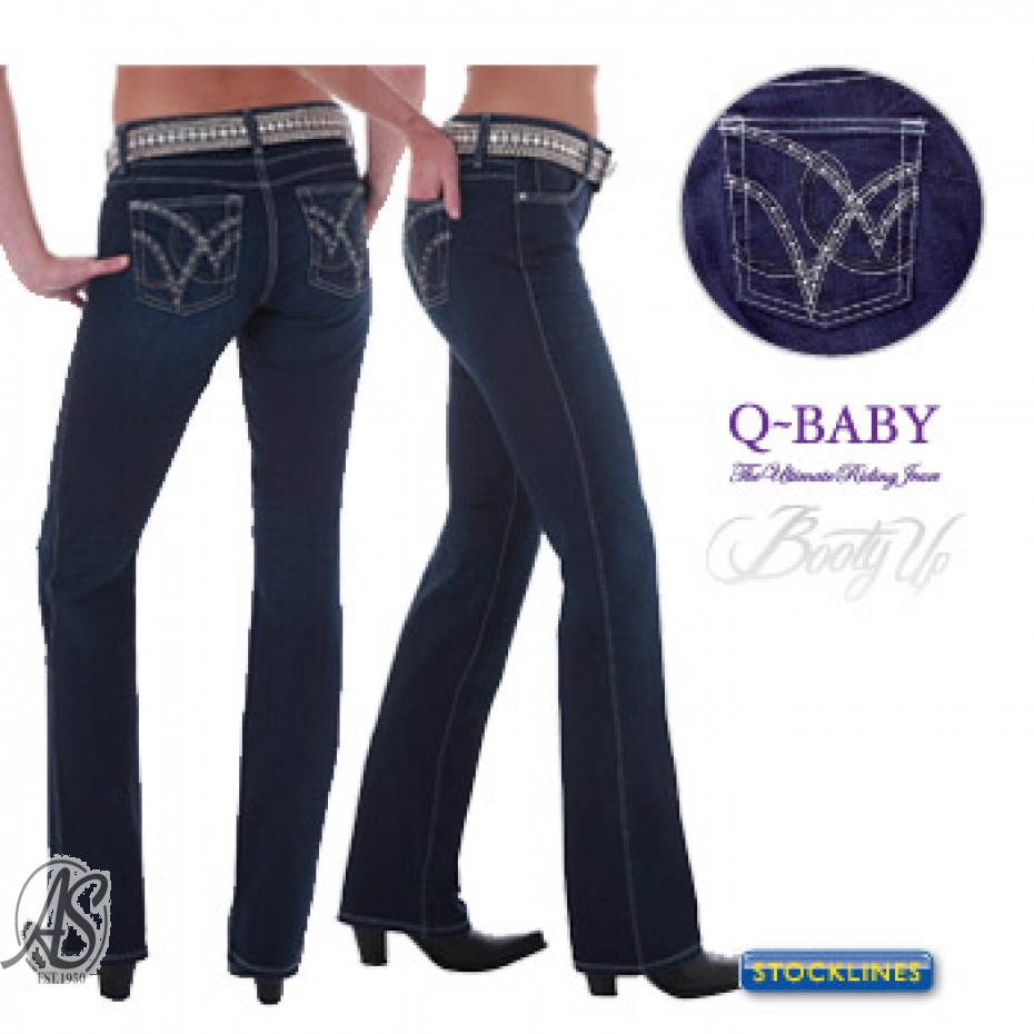 WRANGLER ULTIMATE RIDING Q-BABY BOOTY-UP JEANS