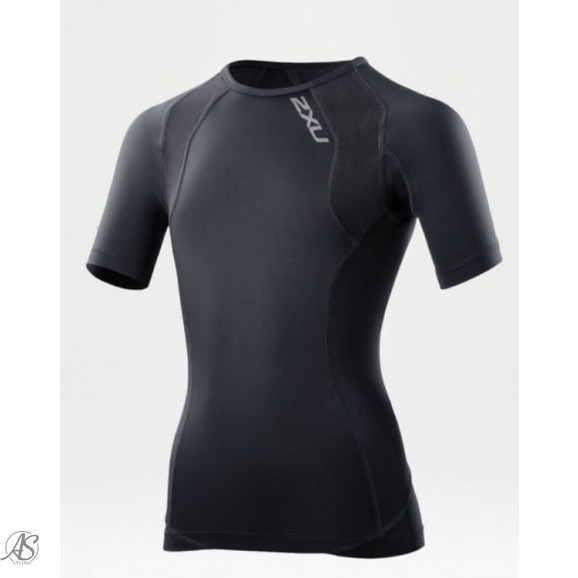 2XU YOUTH BLACK COMPRESSION SS TOP